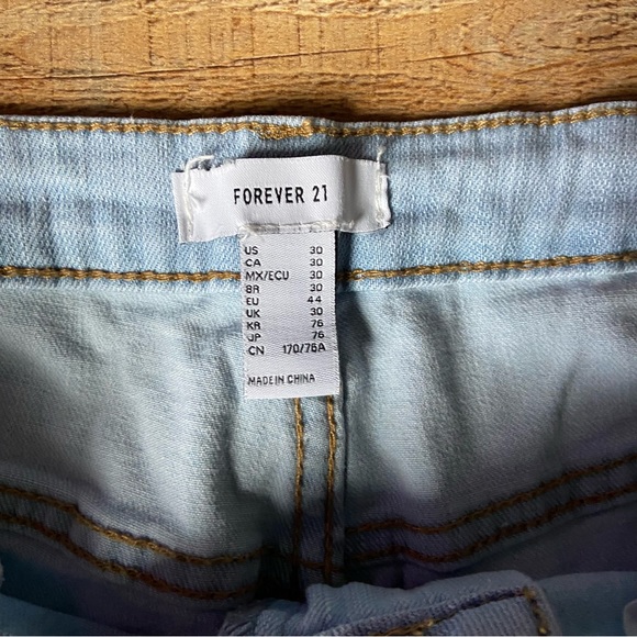 Forever 21 Split Bell Bottoms Light Wash 30 - Picture 5 of 7